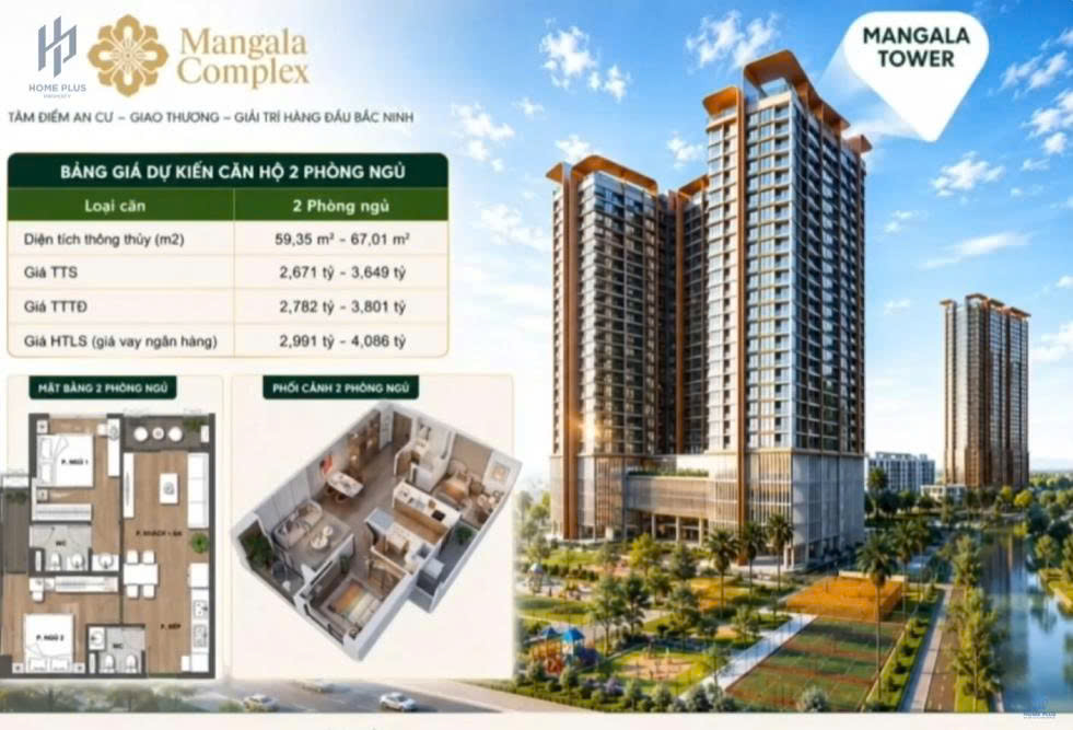 TRẢI NGHIỆM DÒNG SẢN PHẨM 2PN CỦA MANGALA COMPLEX